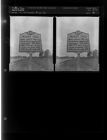Blount Hall sign (2 Negatives (December 31, 1959) [Sleeve 88, Folder d, Box 19]